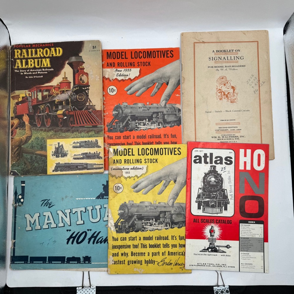 Vintage Model Railroad Magazine Catalog Lot Atlas Mantua Walthers 1940s-70s HO O